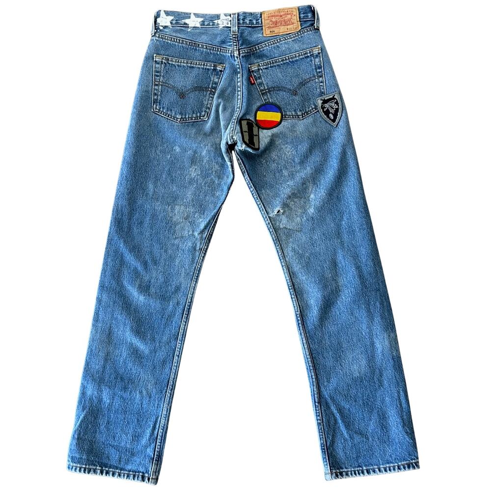 ICONS Objects of Devotion Vintage Levis 501 Jeans Patched Distressed Croatia 28